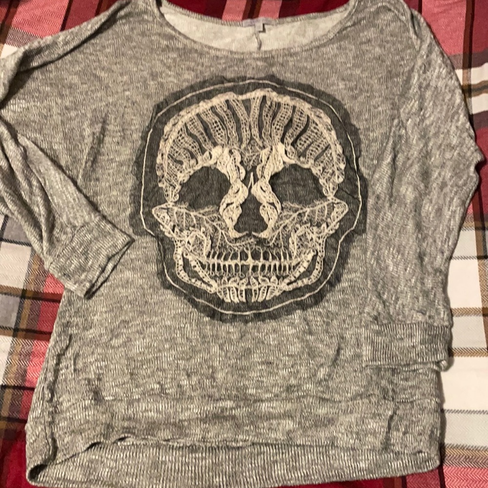Skull Light Weight Sweater